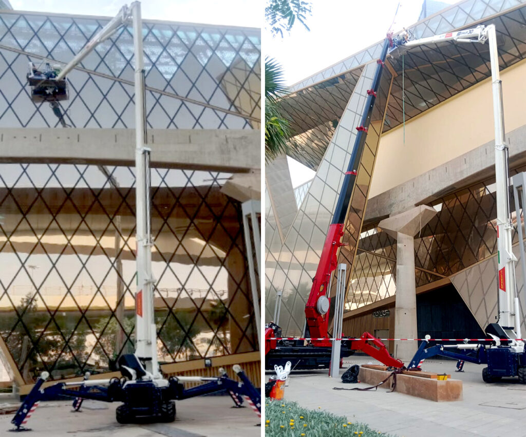 Spider Plus Riyadh Spider Lift in Action at King Abdullah Financial District, Riyadh ...